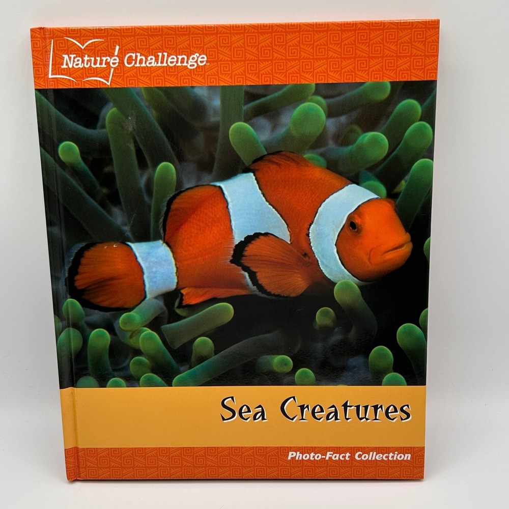 Nature Challenge Sea Creatures Photo Fact Collection Childrens Book Hardcover